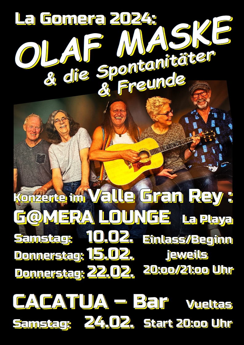 Die ersten Gig-Termine für Gomera 2024 stehen fest!