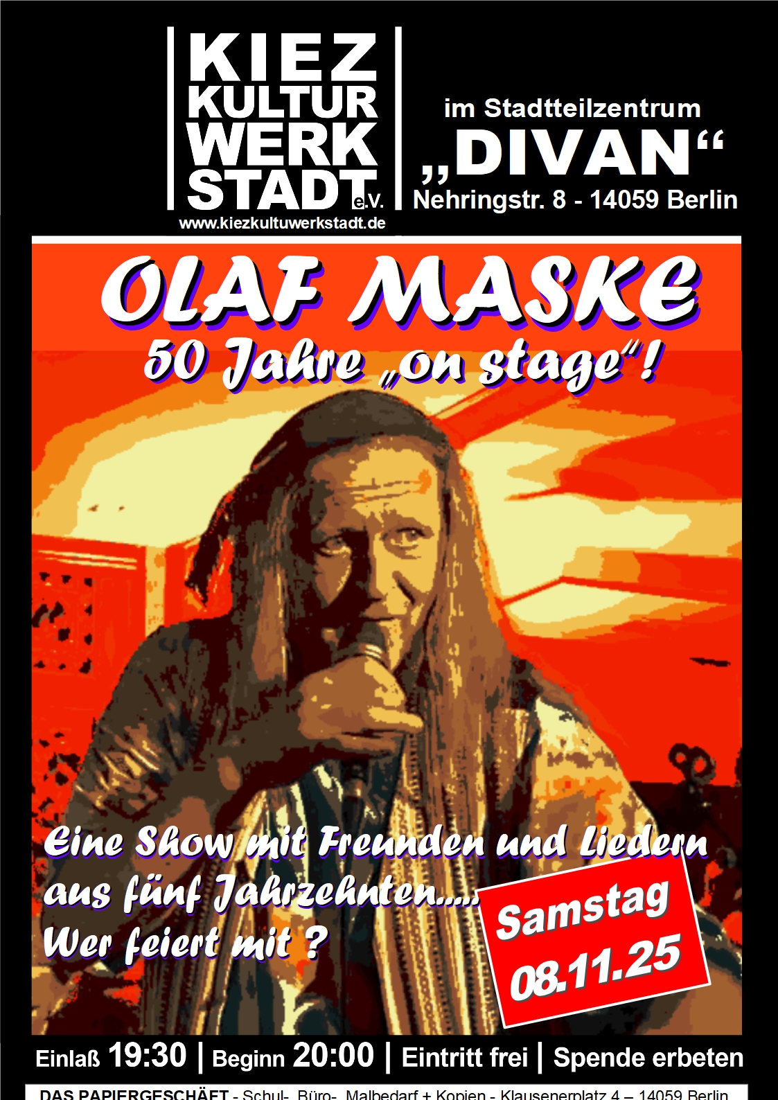 Olaf Maske - 50 Jahre "on stage"!